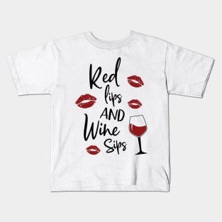 Red Lips Kids T-Shirt